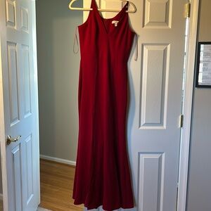 Red gown
